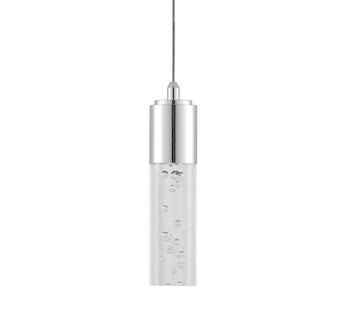 Bolha 4.75" Bubble Acrylic/Iron Modern Minimalist Integrated LED Pendant - JONATHAN Y